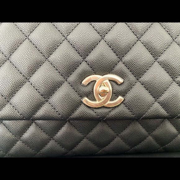 NWT RARE Small Coco Handle Black + Light Gold HW - Picture 7 of 16